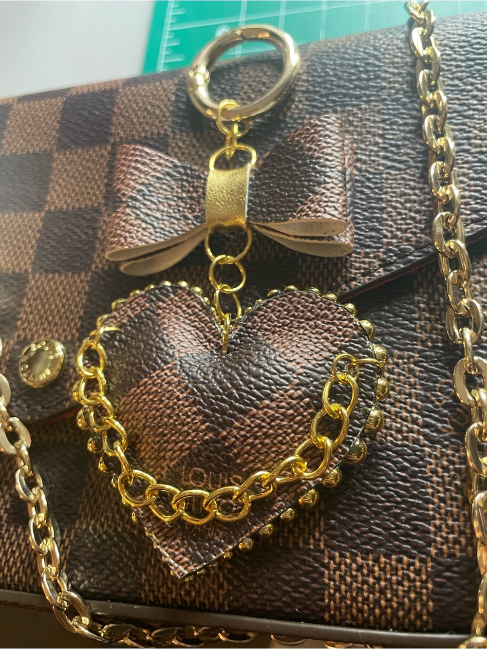 Heart Keychain/ Handbag Decor